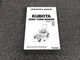 Kubota Z122E Z121S Z125E Z125S Zero Turn Mower Operator Manual 1BDABDYAP0010