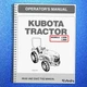 KUBOTA L3200 L3800 TRACTOR OPERATORS MANUAL - STEEL WIRE FIXED - TOUGH COVERING