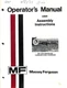 Massey Ferguson MF 520 Tandem Disc Harrow Operator's Manual & Assembly Guide