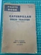 CAT Caterpillar DW20 Tractor Parts Manual Book Serial Numbers 88E1 Vintage