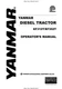YANMAR EF312T EF352T DIESEL TRACTOR OPERATOR MANUAL REPRINTED