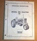 VINTAGE OPERATING INSTRUCTIONS BOOK FOR MODEL WD 45 TRACTOR DEUTZ ALLIS 70257975
