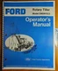 Ford RT5 5 HP 09GN1023 Walk-Behind Tiller Owner Operator's Manual SE 3446-A 9/74