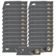 Set/25 RH Mower Blades-Bolts-Nuts Fits Kuhn FC301 FC303 FC352 FC353 Disc Mowers