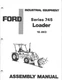 FORD INDUSTRIAL EQUIPMENT LOADER Series 745 19-863 Repair Manual