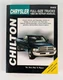 Chilton Repair Manual 1989-96 Chrysler Dodge Full Size Truck  20402 Gas Diesel