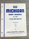 CLARK MICHIGAN FD-13500 SERIES DRIVE AXLE SERVICE SHOP REPAIR MANUAL No. 1987