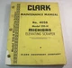 CLARK MICHIGAN 210H Elevating Scraper Maintenance Service Manual 210-H 4058
