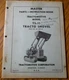 Tractomotive TS11 Tracto Shovel Crawler Tractor Operators & Parts Catalog Manual