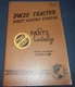 CAT CATERPILLAR DW20 TRACTOR PARTS MANUAL BOOK S/N 57C00001-UP