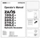 Hitachi Zaxis 160LC-3 200LC-3 240LC-3 270LC-3 350LC-3 Excavator Operators Man...