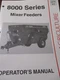 Gehl 8000 Series Mixer Feeders Operator's Manual 2001