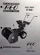 REO Wheel Horse Walk-Behind Snow Thrower Blower ST-268 Owner & Parts Manual