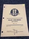 Used I&T ALLIS-CHALMERS Shop Manual 160 Models No.AC-25