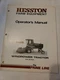 Hesston 6455 Windrower Tractor Owners Operators Manual