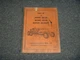 Allis Chalmers AD 30 AD 40 Motor Graders Parts Catalog Manual