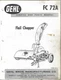 Gehl FC72A Flail Chopper Service and Parts Manual. 21 Pages. Manual No. 1912D