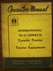 IH Farmall Mccormick International TD25 Series B Crawler Owners Manual