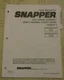 Snapper ZF2200K ZF2500K Zero Turn Riding Mower ZF6100M  mower Parts Manual