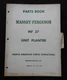 1969 MASSEY FERGUSON MF 37 UNIT PLANTER PARTS CATALOG MANUAL VERY GOOD SHAPE