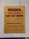 Wisconsin Engines Models TR-10D TRA-10D  Instruction Book and Parts List