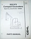 Gehl 353 & 373 Compact Excavator Parts Catalog Manual Book ORIGINAL! 3/06 918039