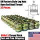 32 Dual Thread GM Factory Style Lug Nuts 14x1.5 Chevy GMC Silverado 2500 3500 HD