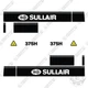 Fits Sullair 375H Decal Kit Air Compressor - 7 YEAR OUTDOOR 3M VINYL!