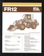 FIATALLIS FR12 TRACTOR 4 PAGE SPECIFICATIONS BROCHURE 5/1984