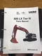 LINK BELT 800 LX TIER 3 CRAWLER EXCAVATOR PARTS MANUAL BINDER