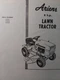 Ariens Lawn Tractor 929001 Gear 929002 Hydro S-8 Service & Parts Manual 829001