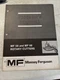 Vintage 1972  Massey Ferguson Mf 58&MF68 Rotary Cutters Operator's Manual