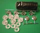 W900 Kenworth Peterbilt 359 1/25 Semi Truck Chrome Rim Wheel Tire Tractor Set