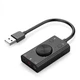 For PC Laptop External USB Sound Card Stereo USB Sound Card 3.5mm Cable Adapter