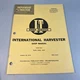 Vintage 1966 I&T International Harvester Tractors Shop Manual - B275/B414/3414..