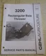 Gehl 3200 Rectangular Bale Thrower Parts Catalog Manual