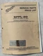 Milwaukee Service Parts Price List  SPPL-20 1998