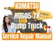 Komatsu Dump Truck HD605-7R Service Repair Manual