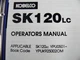 KOBELCO SK120LC III  OPERATORS MANUAL YPU0501~
