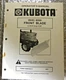 Kubota Operator's Manual Model B2030 Front Blade for B6100-B7200 Tractors