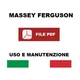 Massey Ferguson MF 3070 Maintenance Use Manual Instruction Booklet CD ITALIAN