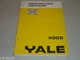 Parts Catalog / Parts Book Loader Yale 4000 Stand 07/1970