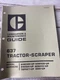 CAT Caterpillar 637 Pan Scraper Owner Maintenance Manual book guide Service OEM