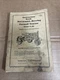 Instruction Book McCormick-Deering Farmall Tractor F-20