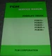 TCM FCB30-7 Forklift Lift Truck Shop Service Repair Manual No. SEB-83RAE xo