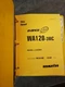 Komatsu WA120-3MC Wheel Loader Parts Book Factory Binder