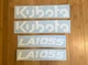 Kubota LA1055 Decal Kit Loader Arm  - VINYL Aftermarket Sticker Set L6060 L4760