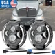 For Kenworth T2000 1997-2011 Pair 7inch Round LED Headlights Hi/Lo Beam With DRL