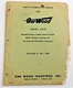 Gar Wood Parts and Instruction Manual Model 28IE Double Drum Cable Control Unit