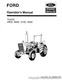 Ford 2600 3600 4100 4600 Operators Manual